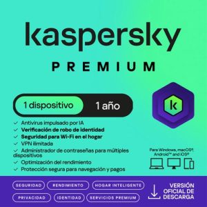 Kaspersky Premium 1 Dispositivo 1 año (Digital)