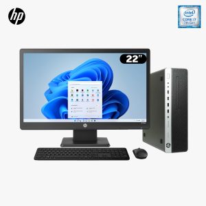 HP 600 G3 Intel Ci7 7ma Gen. 8GB RAM DDR4, 240GB SSD, Monitor 22"