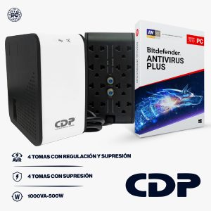 Regulador CDP 1000VA + Antivirus Bitdefender Plus